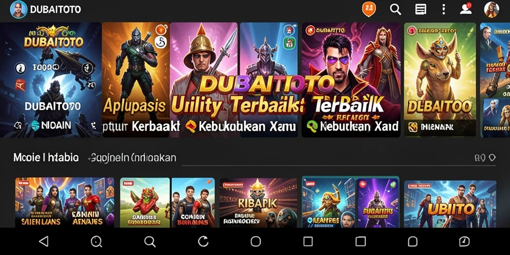 Tampilan antarmuka DUBAITOTO yang intuitif dan mudah digunakan.