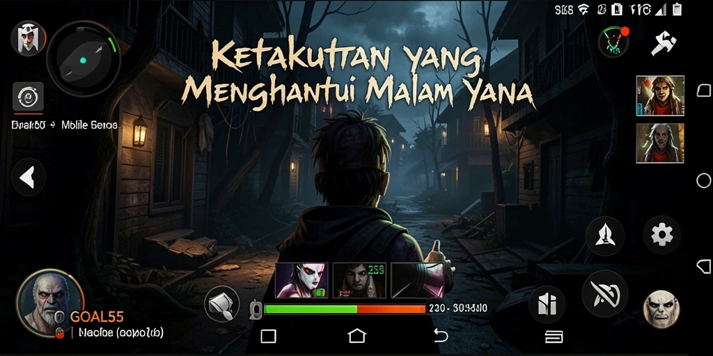 Tampilan mendebarkan dari gameplay yang penuh ketegangan di GOAL55.