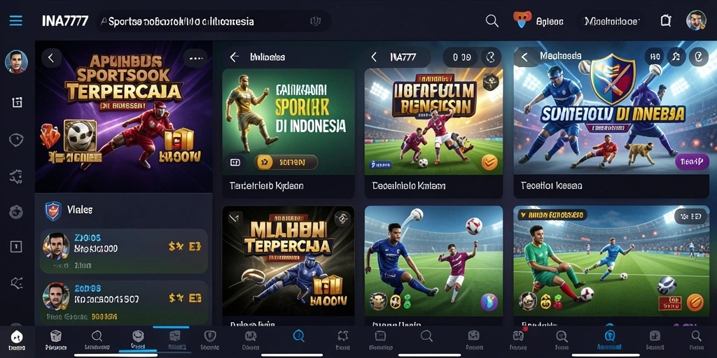 Gameplay menarik dan interaktif dari aplikasi Sportsbook INA777.