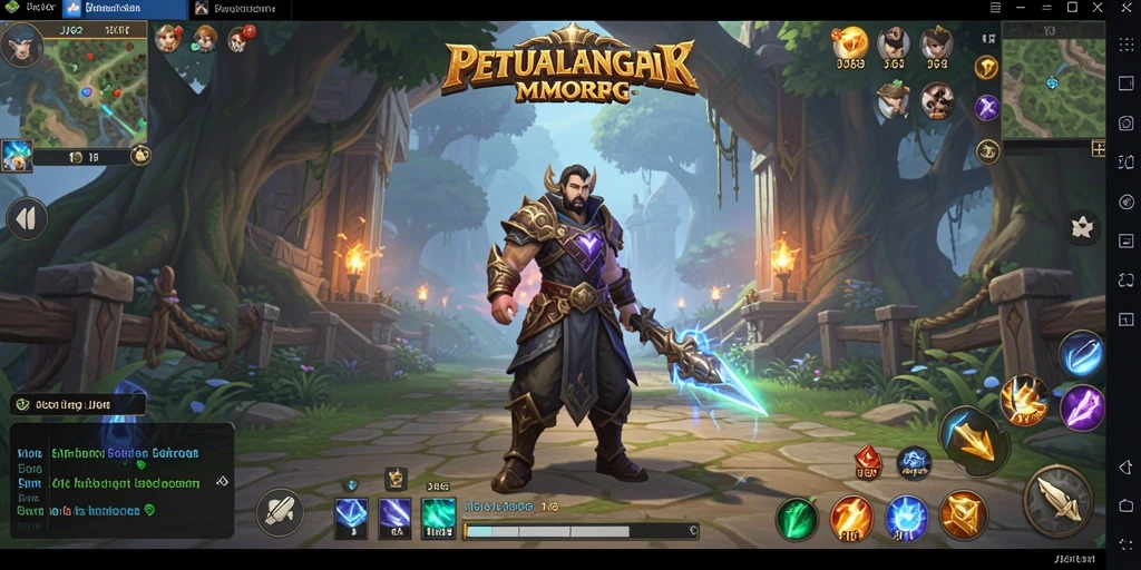 Screenshot Gameplay MMORPG JJ62 dengan aksi seru dan visual yang memukau.