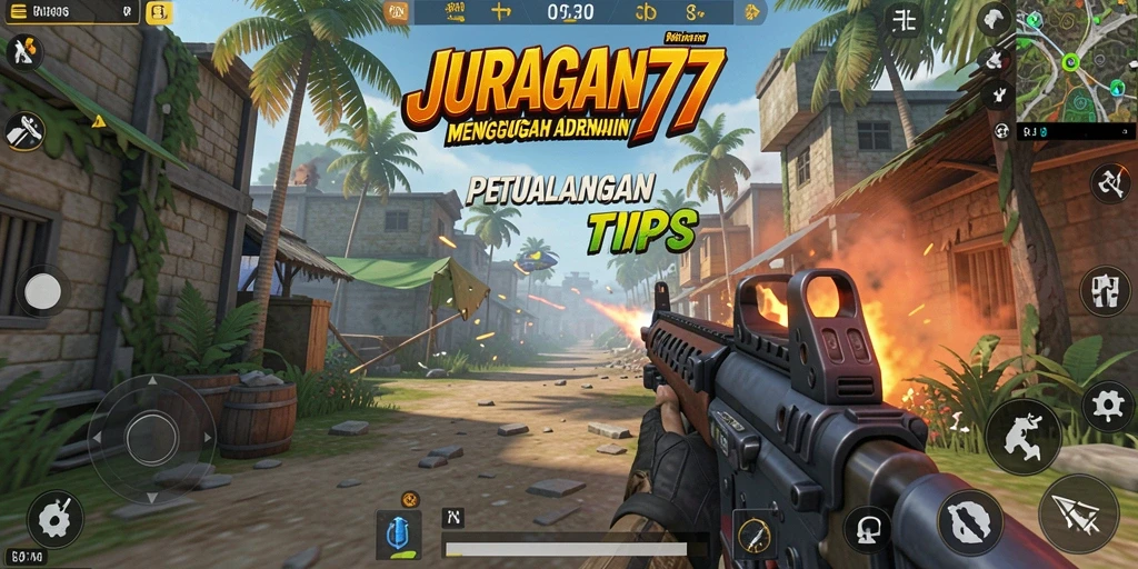 Tampilan aksi mendebarkan dalam game TPS JURAGAN77.