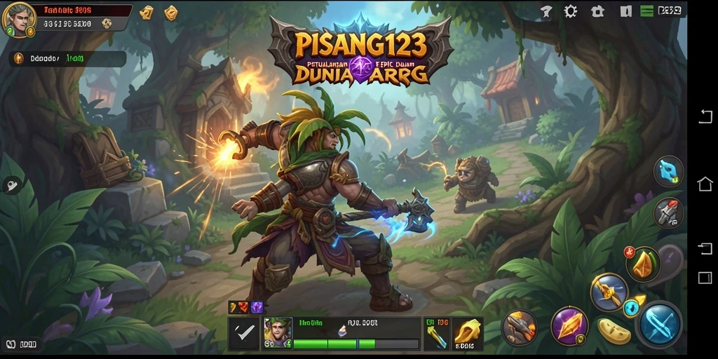 Tampilan menarik dari gameplay PISANG123 yang penuh aksi ARPG.