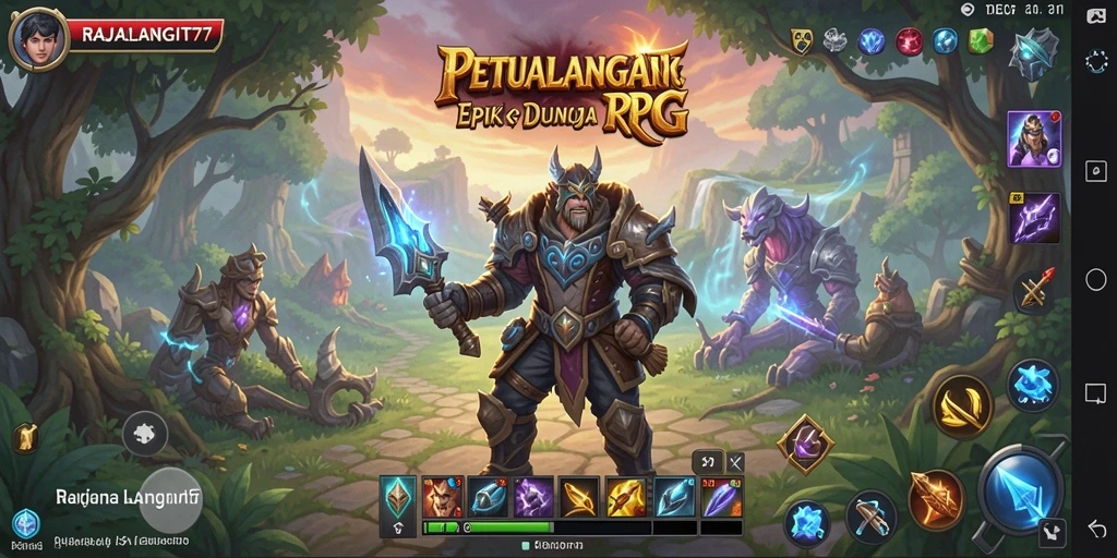 Tampilan gameplay epik di RAJALANGIT77 yang memikat.
